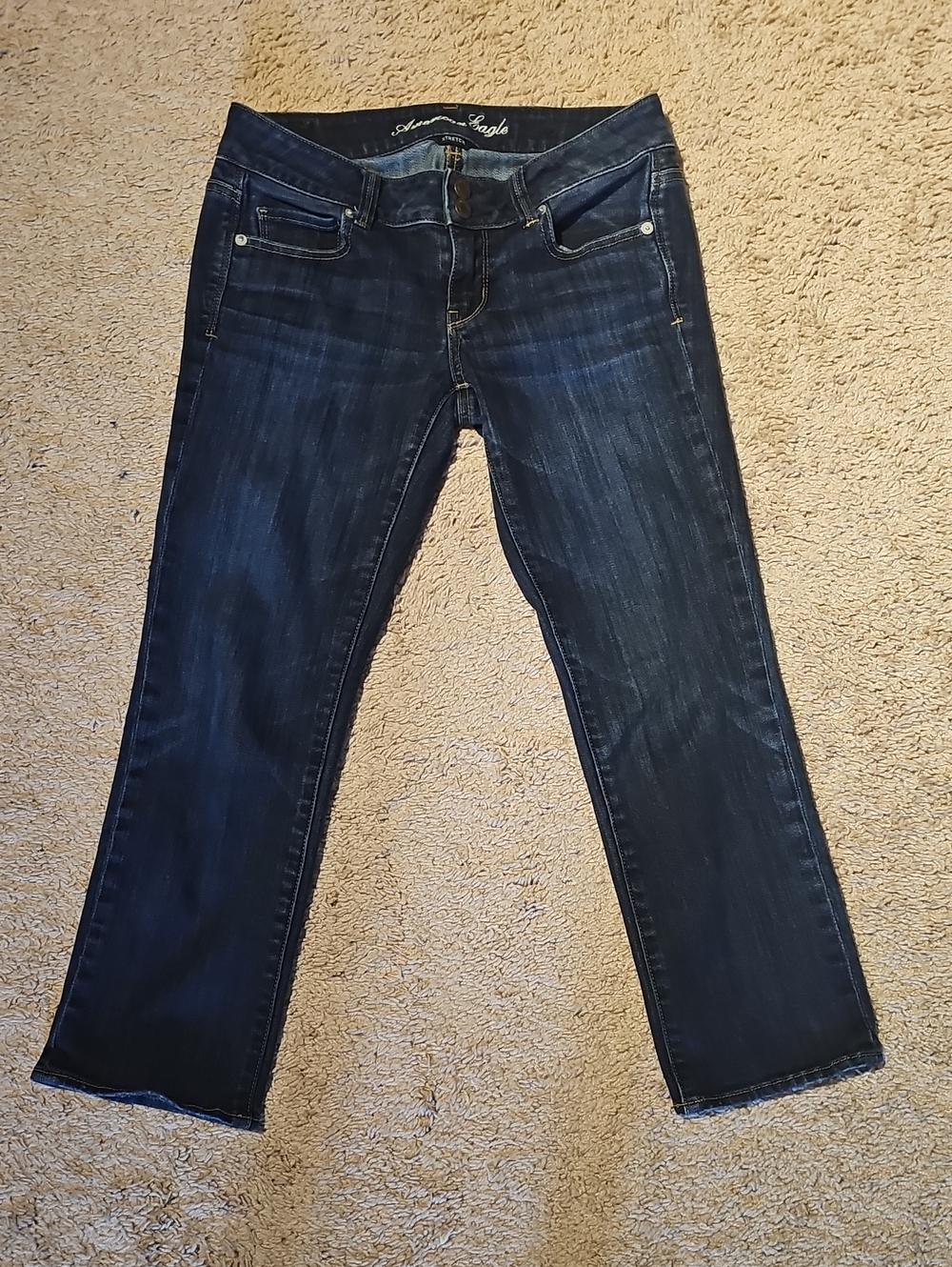 American Eagle Outfitters Women's Dark Blue Boot Cut Jeans
